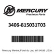 Mercury - Clamp bracket - 3406-815031T03