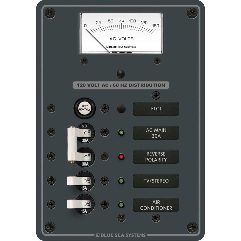 Blue Sea 8102 ELCI GFCI Panel AC 2 Position - 8102