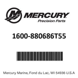 Mercury - Gearcase Assembly Complete - 20 Inch Driveshaft (XL Model) - Fits 6 Cylinder Verado with 4.80 Inch Torpedo Diameter - 1600-880686T55