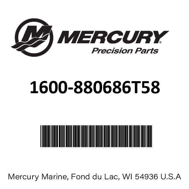 Mercury - Gearcase Assembly Complete - 25 Inch Driveshaft (CXL Model) - Fits 6 Cylinder Verado with 4.80 Inch Torpedo Diameter - 1600-880686T58