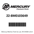 Mercury - Fitting - 22-8M0103649