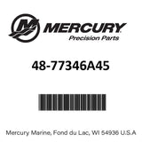 Mercury - Black Max Aluminum Propeller - 3-Blade - 40 - 60 HP Command Thrust, 75 - 125 HP with a 4.25" gearcase (all years) - 13 Dia. - 19 Pitch - 48-77346A45