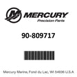 Mercury - Parts manual-obm - 90-809717