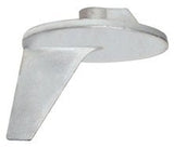 Mercury Quicksilver - Outboard Aluminum Trim Tab Anode - Fits Most Mercury/Mariner 35 HP and Above - Force 90 - 120 - All Mercury MerCruiser Engines - 822777Q1