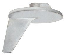 Mercury Quicksilver - Outboard Aluminum Trim Tab Anode - Fits Most Mercury/Mariner 35 HP and Above - Force 90 - 120 - All Mercury MerCruiser Engines - 822777Q1