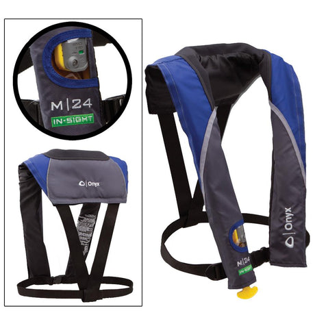 Onyx M 24 In-Sight Manual Inflatable Life Jacket - Blue - 131300-500-004-12