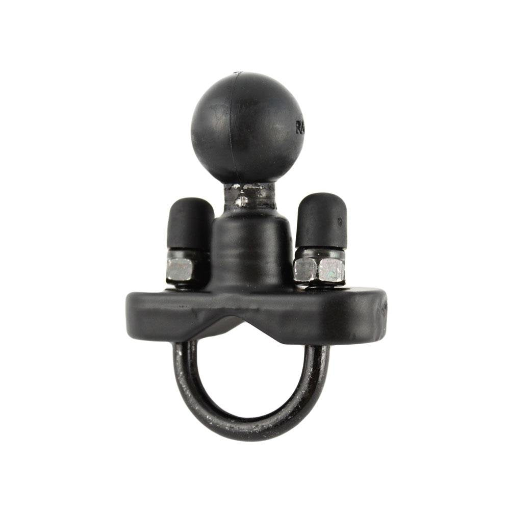 RAM Mounts - Rail Base With Zinc Coated U-bolt & 1" Ball For Rails From 0.5" To 1.25" In Diameter - RAMB231ZU