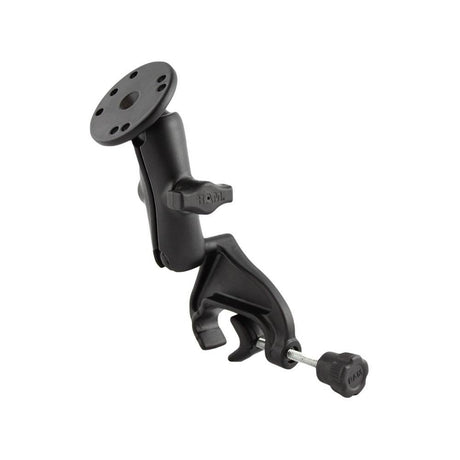 RAM Mount - Yoke Clamp Mount w/Double Socket Arm & Round Base - RAM-B-121-202U