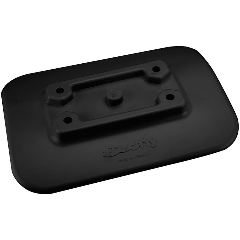 Scotty 341-BK Glue-On Mount Pad f/Inflatable Boats - Black - 341-BK