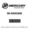 Mercury - Manual-owners - 90-MM5698