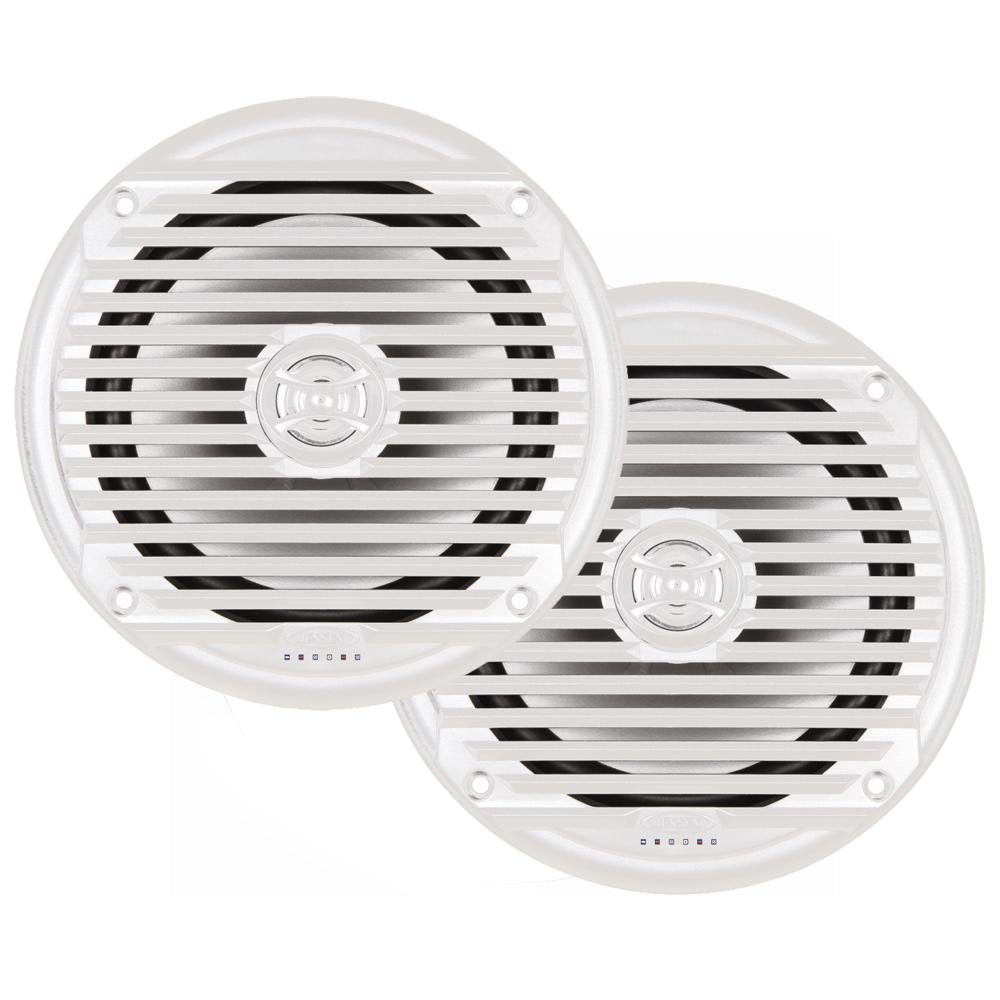 JENSEN - MS6007WR 6.5" Coaxial Marine Speaker - Pair - White - MS6007WR