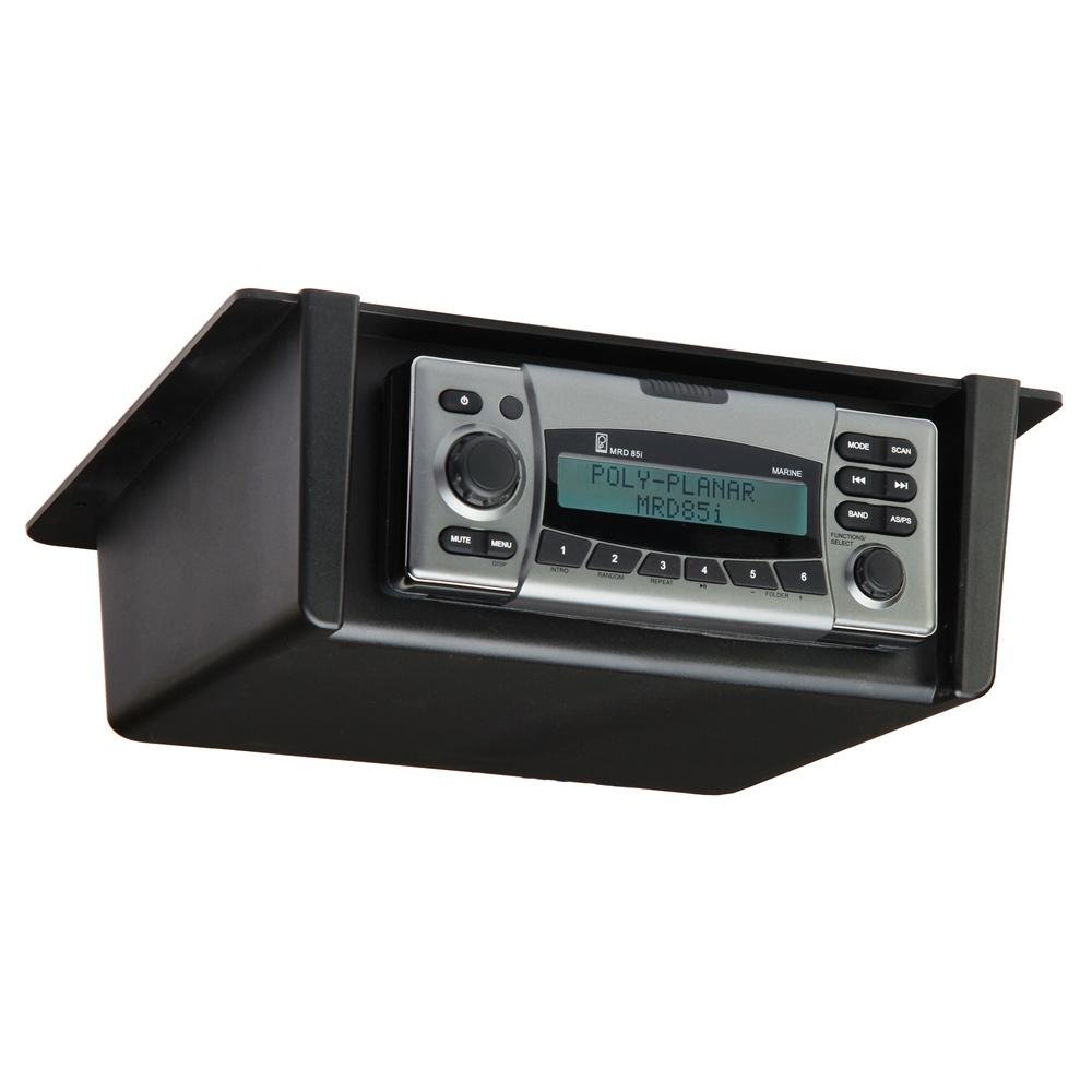 Poly-Planar - Radio Mount Underdash/Overhead - Black - RM-10