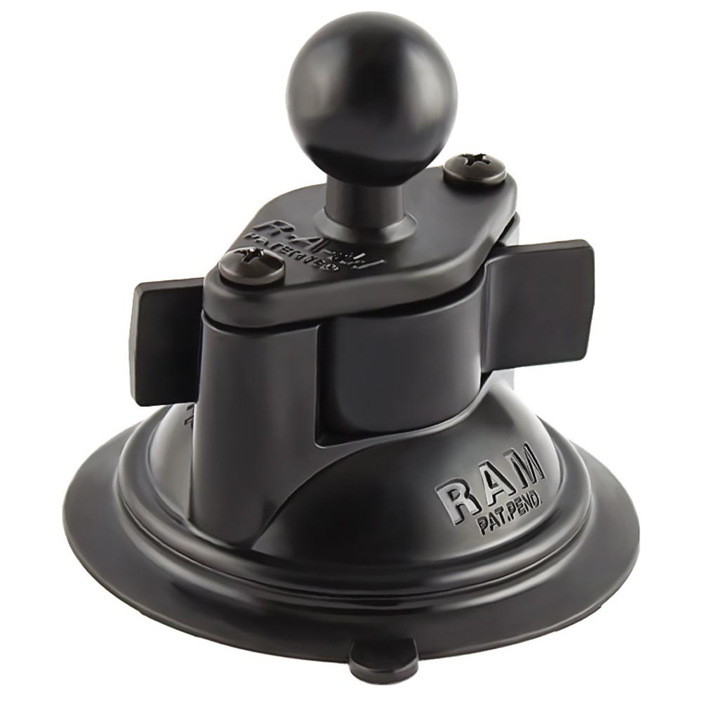 RAM Mount - 3.25" Diameter Suction Cup Twist Lock Mount with 1" Ball - RAM-B-224-1U