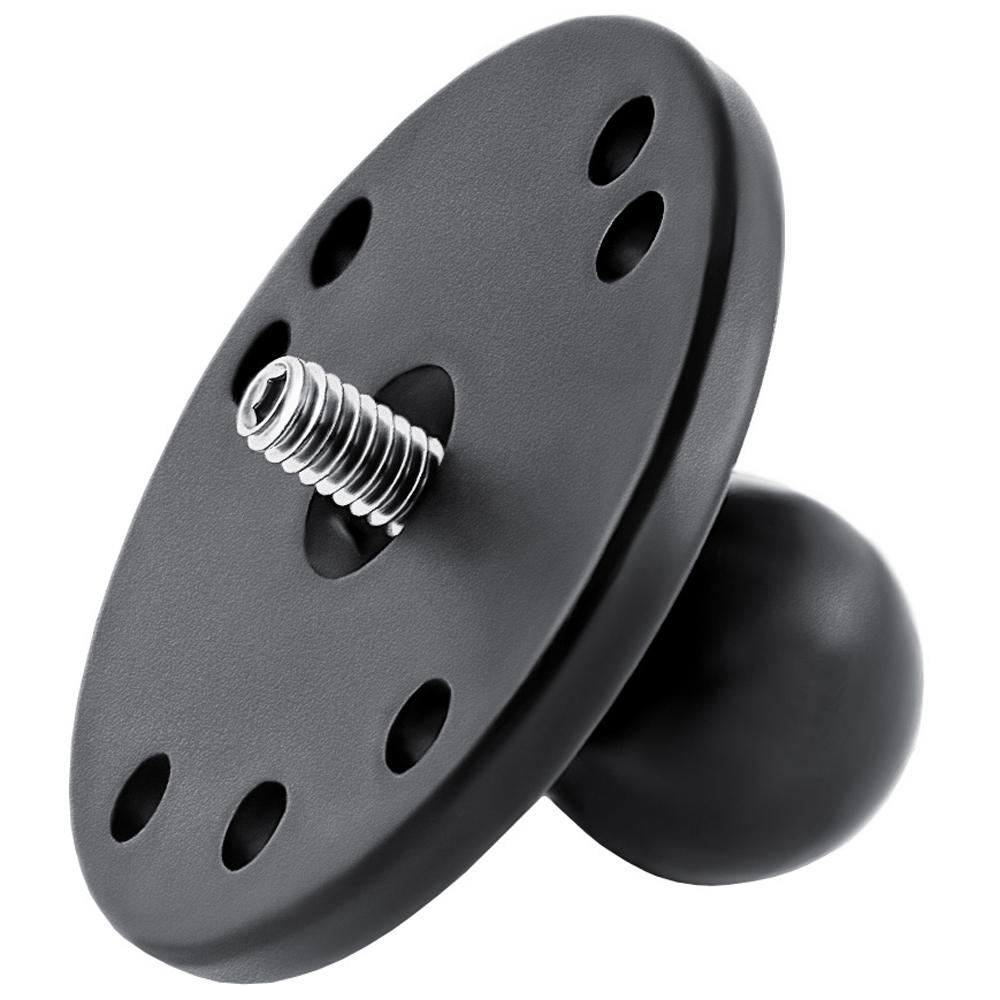 RAM Mount - 2.5" Round Base with 1" Ball and 1/4"-20 Threaded Male Post - RAM-B-202AU