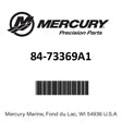 Mercury - Wiring harness - 84-73369A1