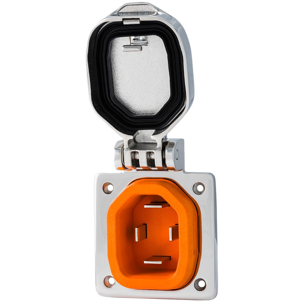 SmartPlug 50 Amp Boat & RV Inlet - Stainless Steel - BM50S