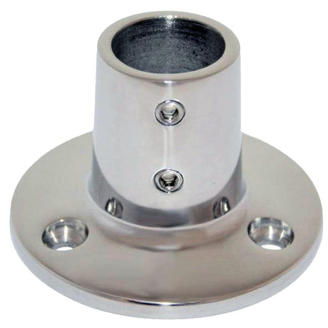 Whitecap 1" O.D. 90 Round Base SS Rail Fitting - 6139C