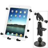 RAM Mount - Universal X-Grip III Large Tablet Holder - Fits New iPad - Includes Yoke Mount - RAM-B-121-UN9U