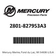 Mercury - Cylinder block - 2801-827953A3