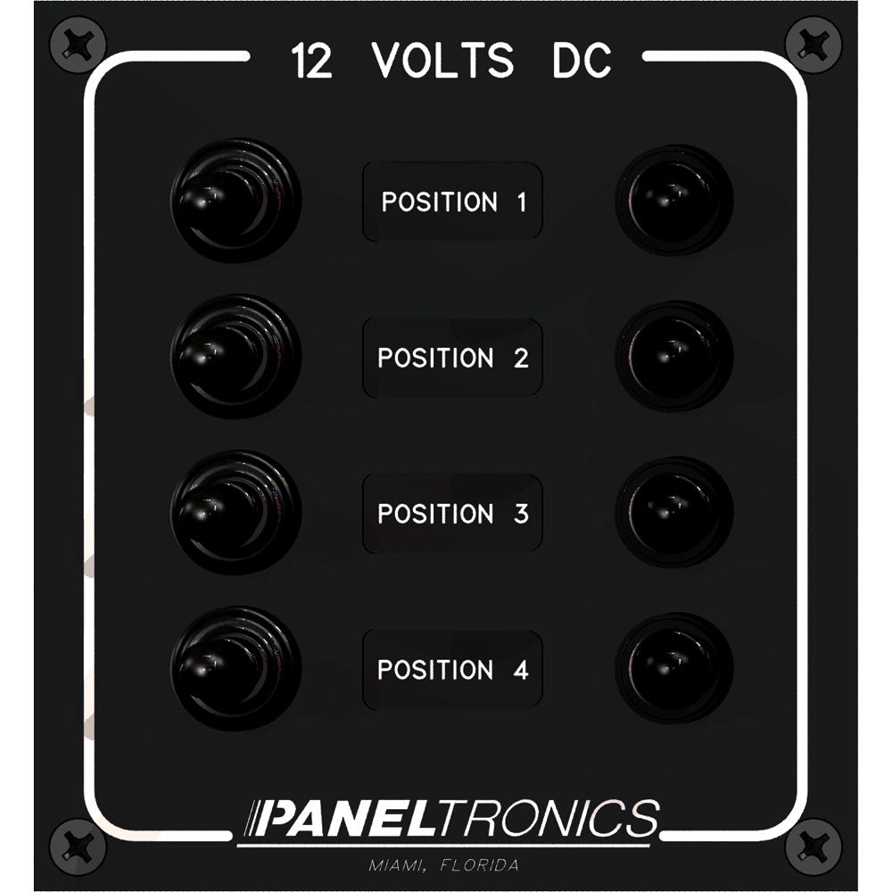 Paneltronics Waterproof Panel - DC 4-Position Toggle Switch & Circuit Breaker - 9960017B