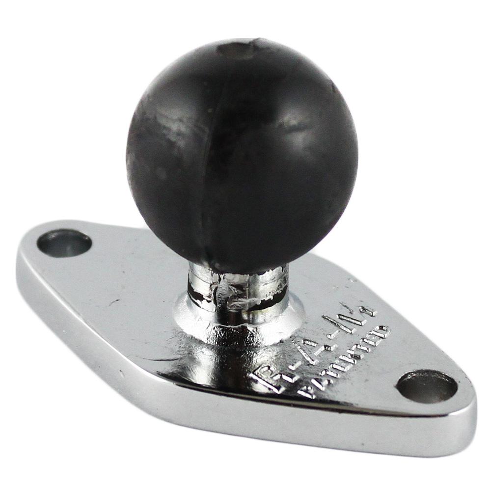 RAM Mount - Chrome Diamond Base with 1" Ball - RAM-B-238CHU