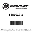Mercury - Seal - F286618-1