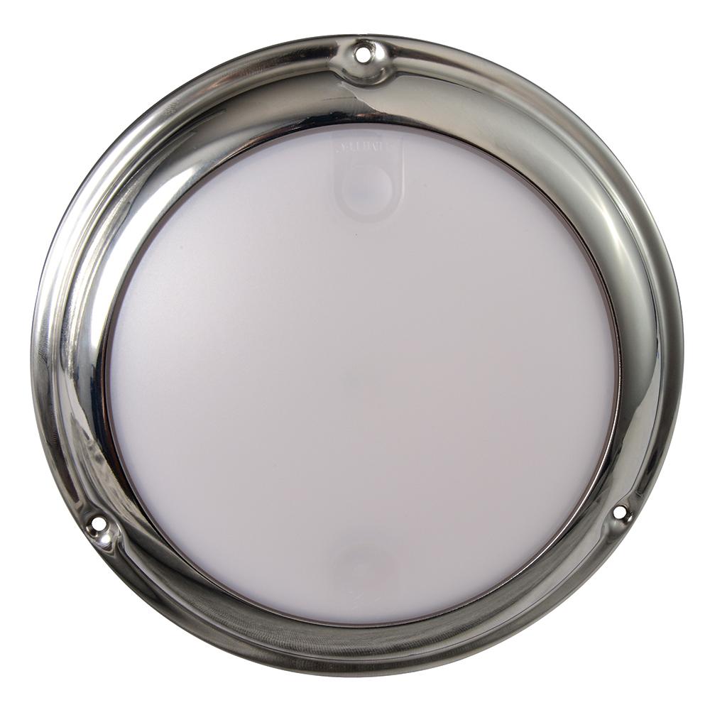 Lumitec - Touch Dome LED Light - Polished SS Finish - 2-Color White/Blue Dimming - 101097