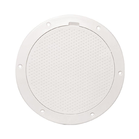 Beckson 6" Non-Skid Pry-Out Deck Plate - White - DP63-W