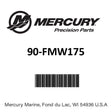 Mercury - Parts book - 90-FMW175