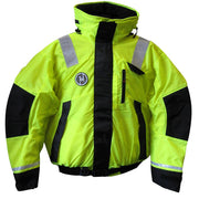 First Watch Hi-Vis Flotation Bomber Jacket - Hi-Vis Yellow/Black - Medium - AB-1100-HV-M