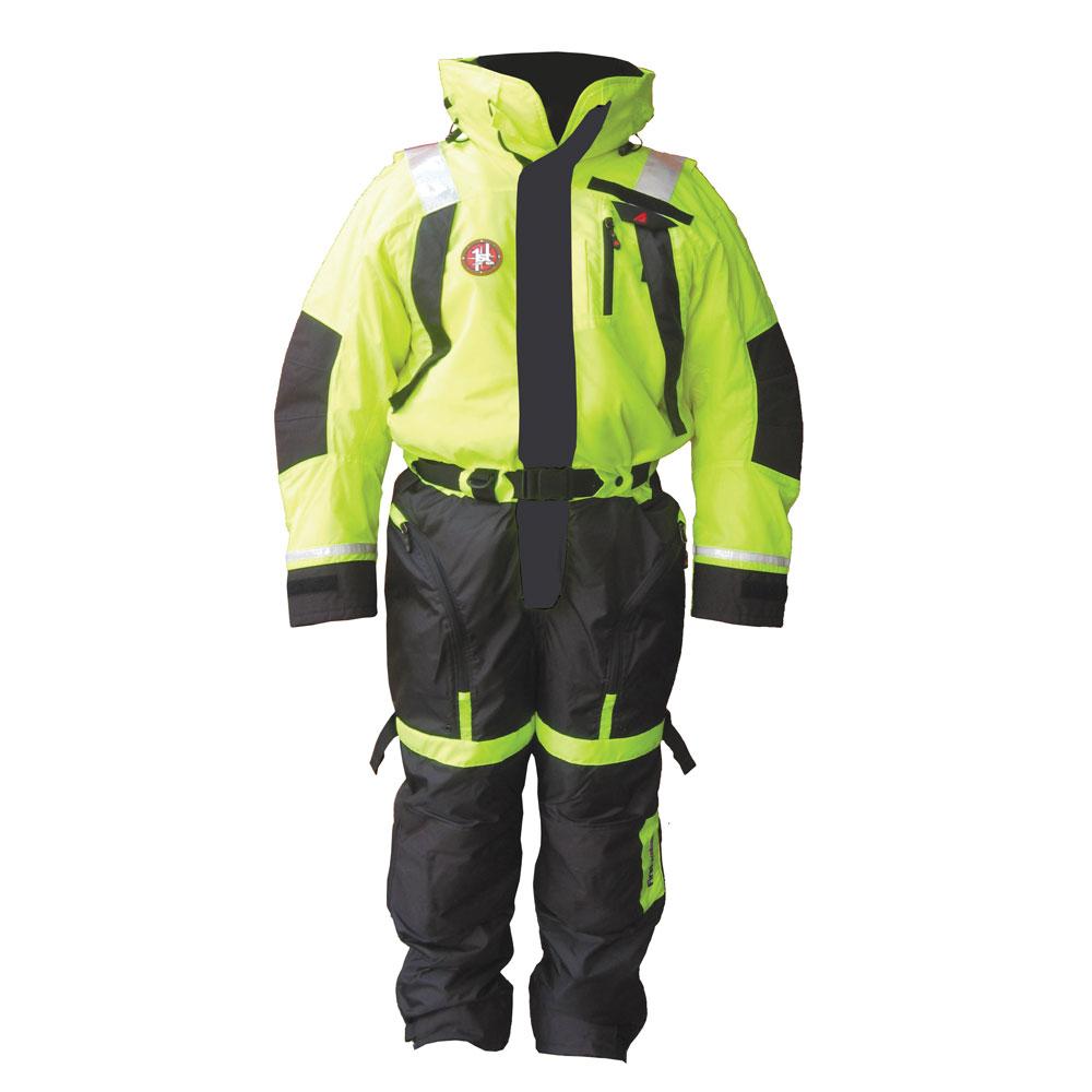 First Watch Anti-Exposure Suit - Hi-Vis Yellow/Black - Large - AS-1100-HV-L