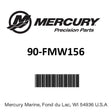 Mercury - Parts book - 90-FMW156