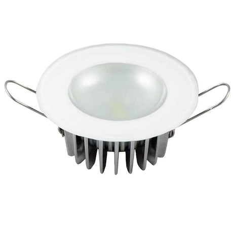 Lumitec - Mirage Flush Mount LED Down Light - Glass Finish/No Bezel - 4-Color Red/Blue/Purple Non Dimming w/White Dimming - 113190