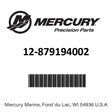 Mercury - Washer - 12-879194002
