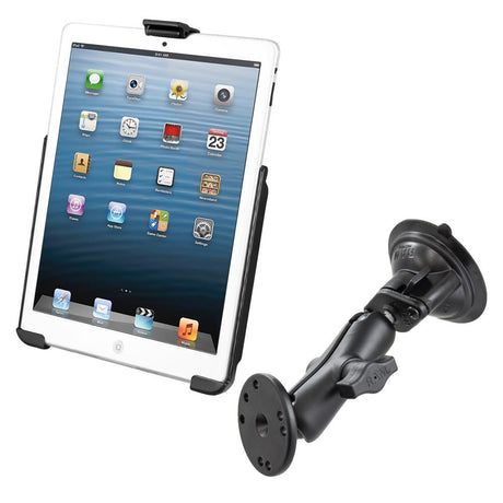 RAM Mount - Suction Cup Mount with Apple iPad mini EZ-ROLL'R Cradle - RAM-B-166-AP14U