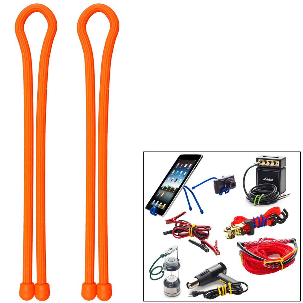 Nite Ize Gear Tie 18" - Bright Orange 2 Pack - GT18-2PK-31