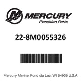 Mercury - Fitting Bulkhead - .375 x 3 Inch - Fits Hydraulic Compression Steering Systems - 22-8M0055326