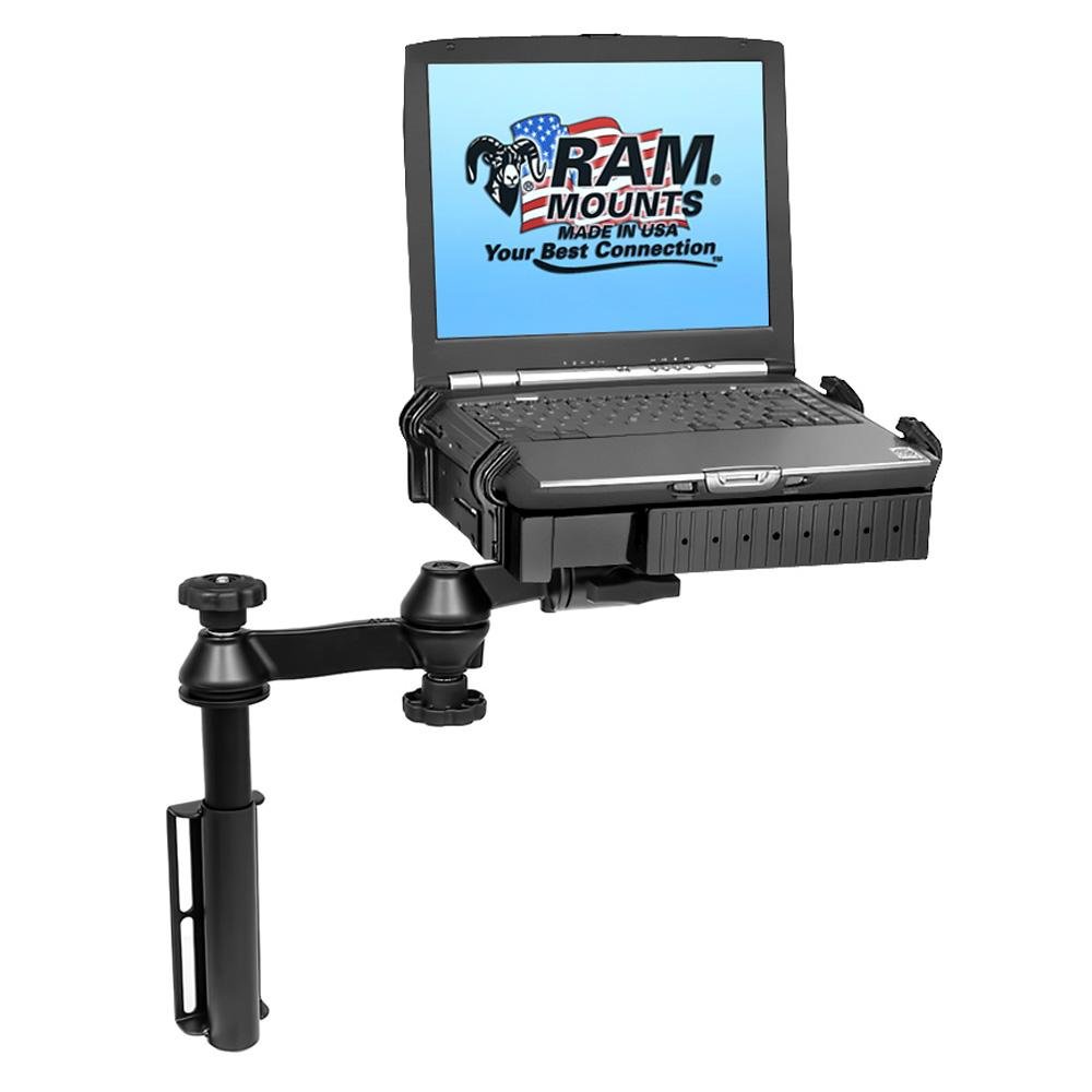 RAM Mount - Universal Flat Surface Vertical Drill-Down Vehicle Laptop Mount Stand - RAM-VB-181-SW1