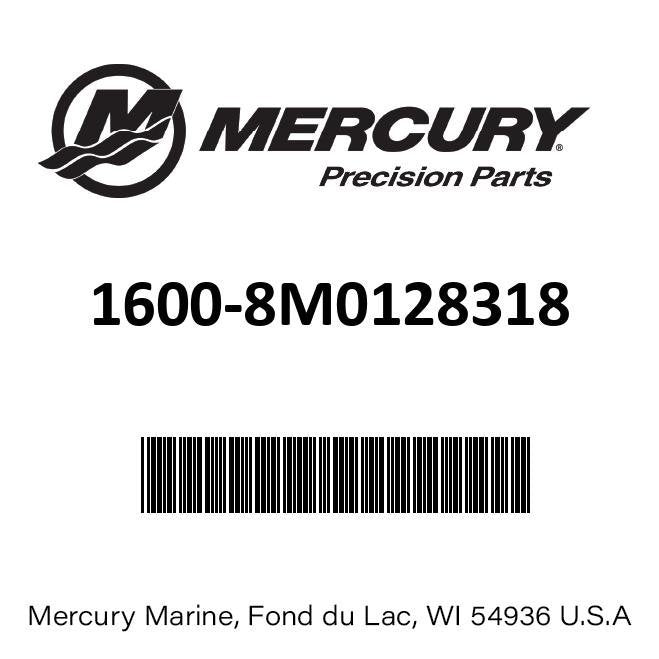 Mercury - GearHousing Complete - 1600-8M0128318  Fits 4hp, 5hp, and 6hp Carb serial numbers (0R411838 & Up)  5hp JCI serial numbers ( 0R560794 & up) International  5hp Propane serial numbers (0R936270 & up)