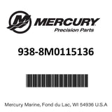 Mercury Quicksilver - V-6 4.3L Cylinder Head Assembly - Fits  4.3L MCM/MPI/Crate Engines/Plus Series - 938-8M0115136