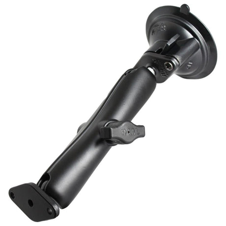 RAM Mount - Twist Lock Suction Cup Mount with Long Double Socket Arm - RAM-B-166U-C