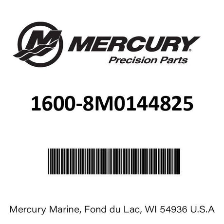 Mercury - Gearcase complete- Silver - Standard rotation, Long. 1600-8M0144825. Fits 115HP EFI Pro XS serial numbers (2B225488 & Up)