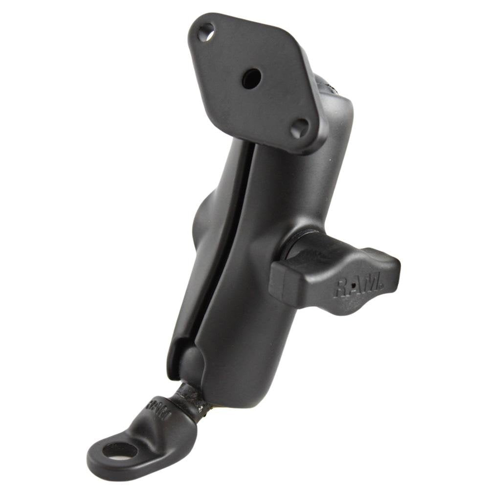 RAM Mount - 9mm Angled Base with Double Socket Arm & Diamond Adapter - RAM-B-180U