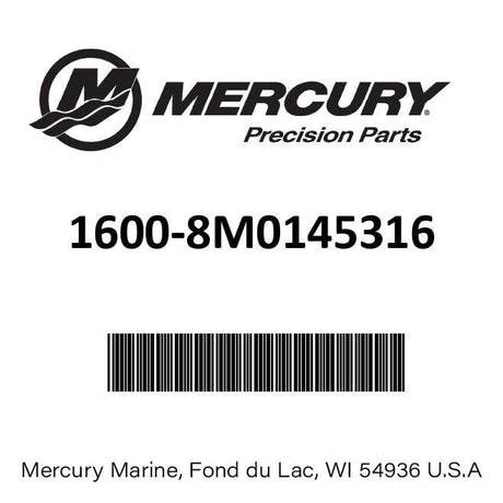 Mercury - Basic Gearcase - Standard Rotation - Silver - Fits 115 HP EFI Pro XS with 2.07:1 Gear Ratio - Serial Number Range 2B225488 and Above - 8M0145316