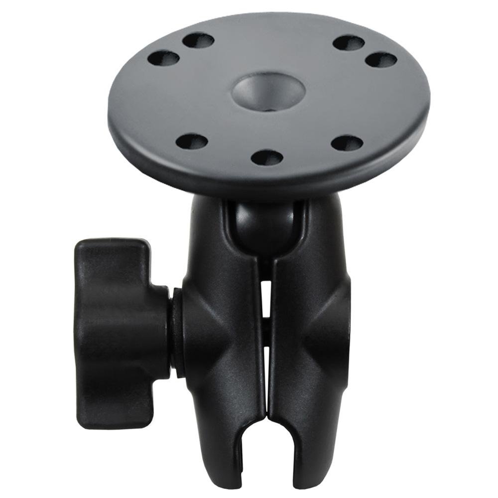 RAM Mount - Short Double Socket Arm with 2.5" Round Base - RAM-B-103U-A