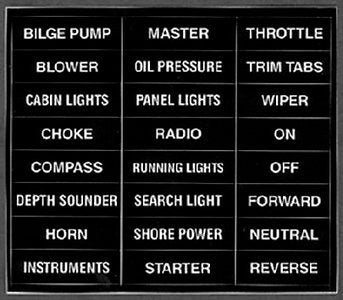 Bernard Engraving - Informational Label - Pressure Sensitive Identi-label Sets - IL02