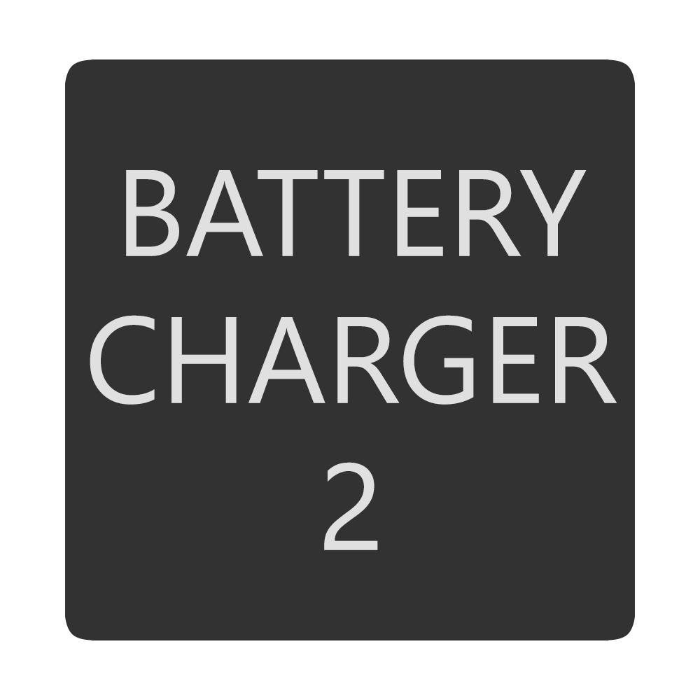 Blue Sea 6520-0051 Square Format Battery Charger 2 Label - 6520-0051