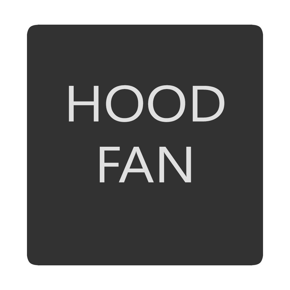 Blue Sea 6520-0268 Square Format Hood Fan Label - 6520-0268