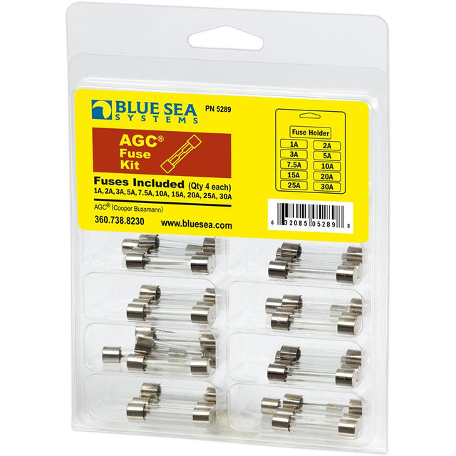 AGC GLASS TUBE FUSE (BLUE SEA SYSTEMS) - 5289