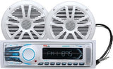 Boss Audio Systems - Bluetooth Digital Media AM/FM/USB/MP3/SD/AUX Mech-Less Stereo Package with 6 1/2" Speakers - MCK1308WB6